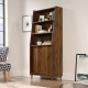 Hampstead Park Grand Walnut Wide Bookcase